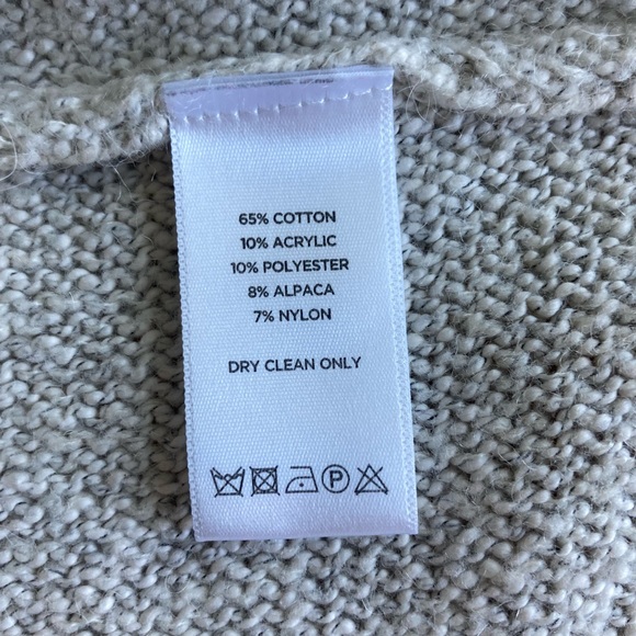 Lilla P Oatmeal 65%Cotton 10%Acrylic 10%Polyester Crew Neck Sweater size L - Picture 11 of 14